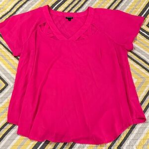 Torrid Hot Pink Short Sleeve Top